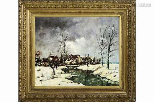 GORTER ARNOLD MARC (1866 - 1933) olieverfschilderij op doek : 