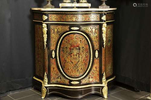 FRANKRIJK - ca 1850/70 goedbewaard Napoleon III-meubel in 'Boulle' (met