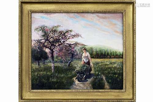 KARPATHY EUGÈNE (1870 - 1950) olieverfschilderij op doek : 