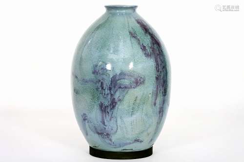 COCKX JAN (1891 - 1976) unieke vaas in geglazuurde en beschilderde keramiek