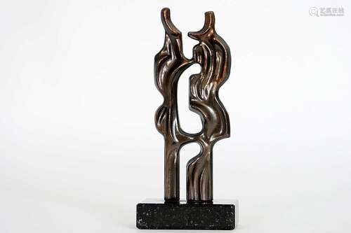 DE BRUYN MARC (° 1924) sculptuur in brons : 