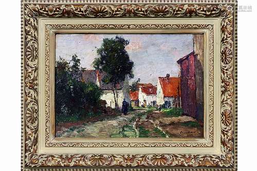 RIKET LEON (1876 - 1938) olieverfschilderij op paneel : 