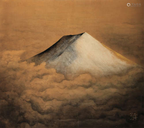 佚名 富士山 立轴 纸本
