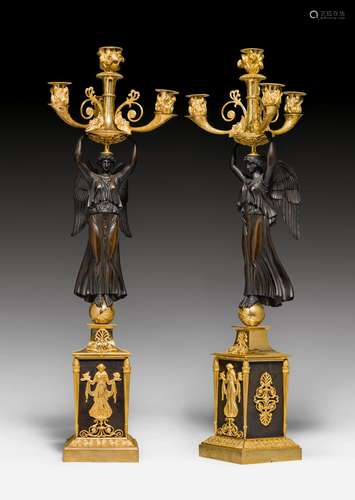 PAIR OF CANDELABRAS 