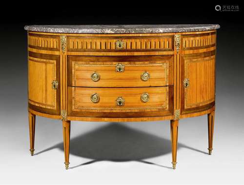 DEMILUNE COMMODE,