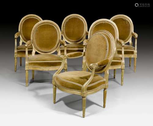 SET OF 6 FAUTEUILS 