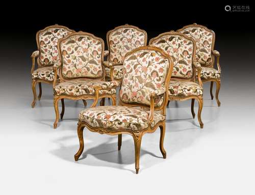 SET OF 6 FAUTEUILS 