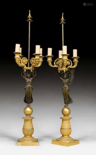 PAIR OF CANDELABRAS 