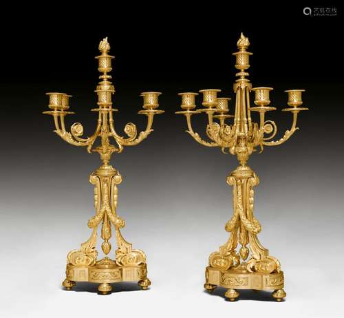 PAIR OF CANDELABRAS,