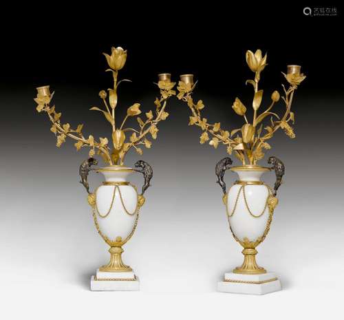 PAIR OF CANDELABRAS 