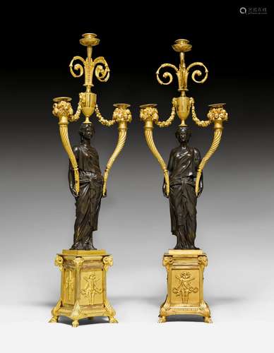 PAIR OF CANDELABRAS 