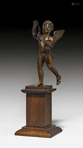 BRONZE FIGURE OF A PUTTO,