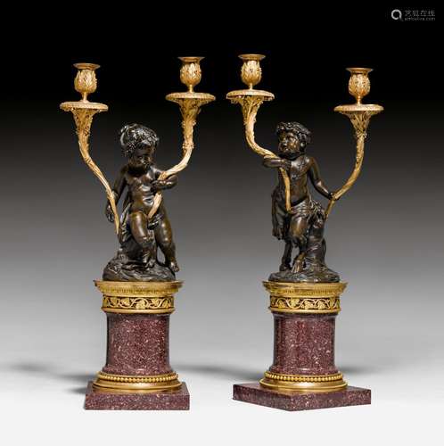 PAIR OF CANDELABRAS 