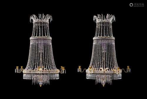 PAIR OF CHANDELIERS,