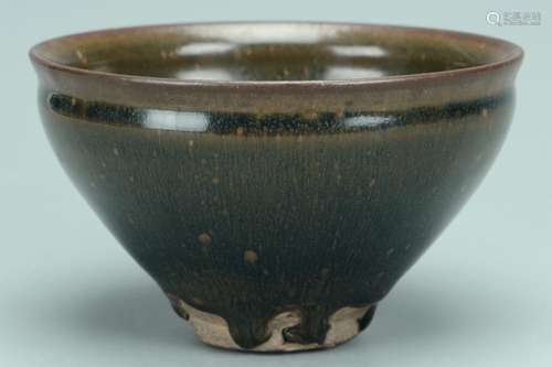 A SONG DYNASTY JIANYAO HARE'S FUR TEA BOWL