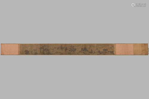 ZHAO ZUO(1570-1633),LONG SCROLL PAINTING ON PAPER