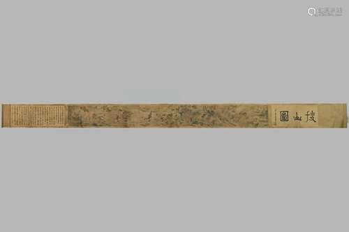 JIAO BING ZHEN(1689-1726), LONG SCROLL PAINTING