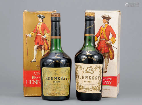 70年代 Hennessy V.S.O.P Reserve Cognac 二件 (金標&白標)