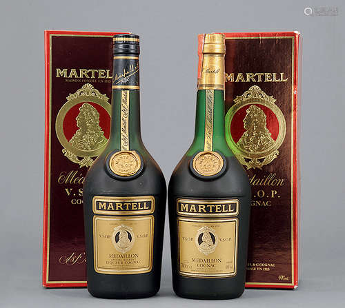 80年代 Martell V.S.O.P Medaillon Old Fine Cognac 二件