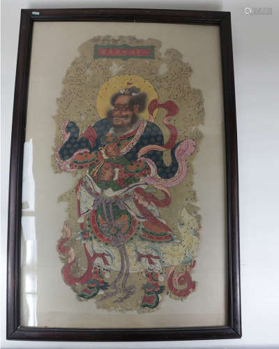 OLD CHINESE PAINTING OF GOD