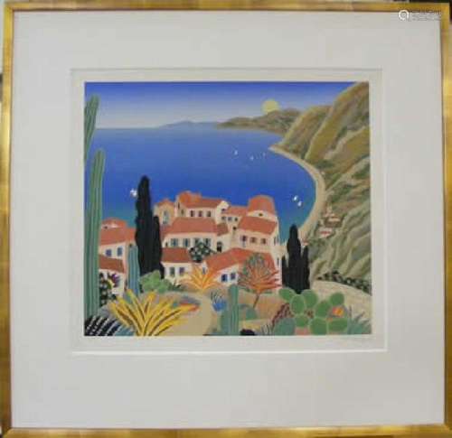 THOMAS MCKNIGHT, LA COTE D' AZUR, SERIGRAPH 71/199