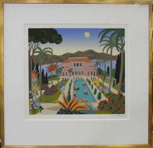 THOMAS MCKNIGHT, CAP FERRAT, SERIGRAPH 71/200