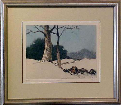 DALE RAYBURN, MAJESTIC, COLORED ETCHING