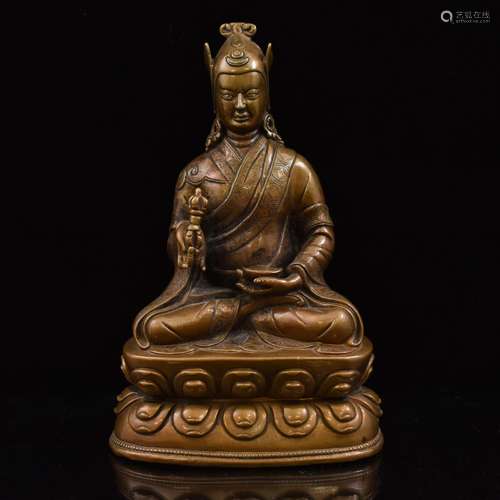 QING BRONZE BUDDHA PADMASHAMBAVA