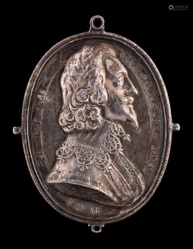 A Charles I silver Royalist badge,