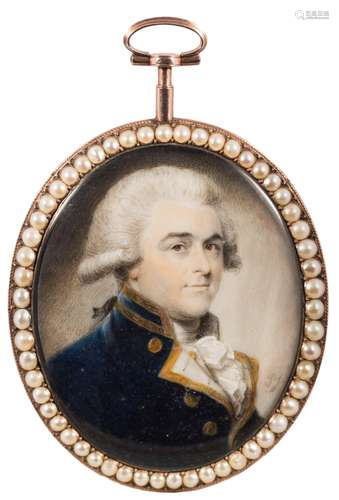 Philip Jean [1755-1802]- A miniature portrait of a gentleman, head and shoulders,