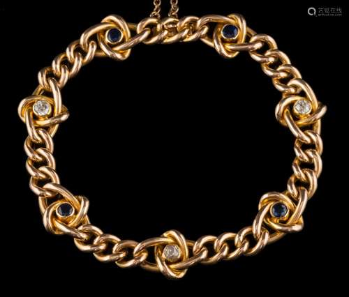 An early 20th century 15ct gold,