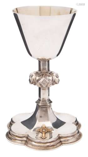 An Edward VII silver communion chalice, maker Frederick Dendy Wray, London,