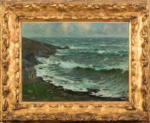 * Samuel John Lamorna Birch [1869-1955]- The Cove, Wind Blown Sea,