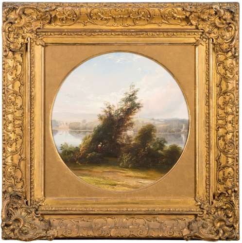 William Spreat [19th Century]- View across the River Exe to Powderham and Belvedere,