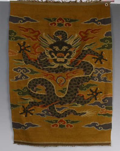 CHINESE KESI EMBROIDERY TAPESTRY OF DRAGON