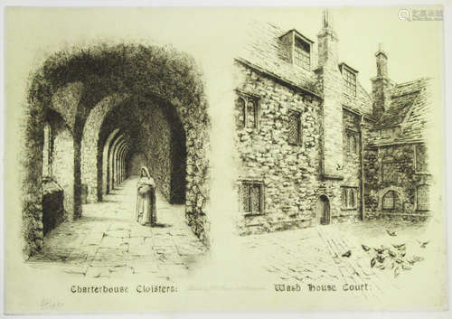 Elizabeth Piper and Edward Burrow - 'The Charterhouse Portfolio', seven late 19th/early 20th century