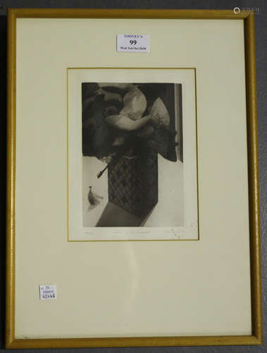 Bill Jacklin - 'Seven of Diamonds', 20th century monochrome etching, signed, titled and editioned