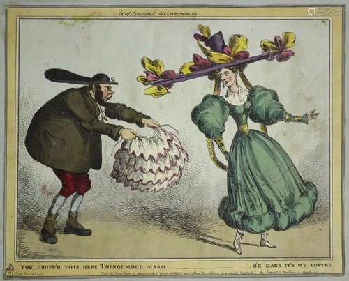 William Heath - 'You Dropp'd This Here Thingumbob Marm...O'h Daer It's My Bustle', 19th century