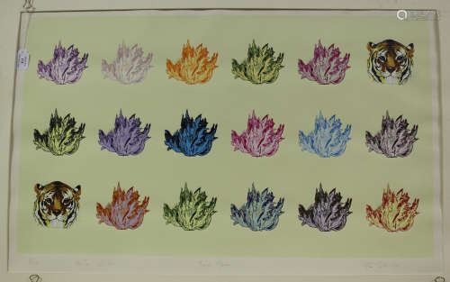 Fleur Cowles - 'Temple Garden', lithograph, signed, titled, dated 1976 and editioned AP/3 in pencil,