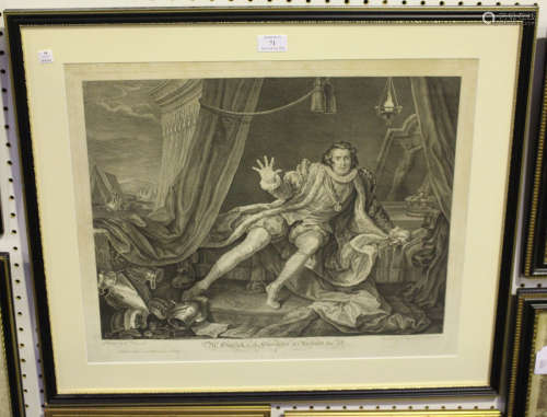 William Hogarth and Charles Grignion - 'Mr. Garrick in the Character of Richard the 3rd' (David