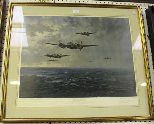 Gerald Coulson - 'The First Blow' (Bristol Blenheim Aircraft), 20th century colour print, signed