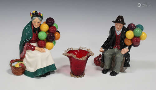 Two Royal Doulton figures, comprising 'The Old Balloon Seller', HN1315, and 'The Balloon Man',