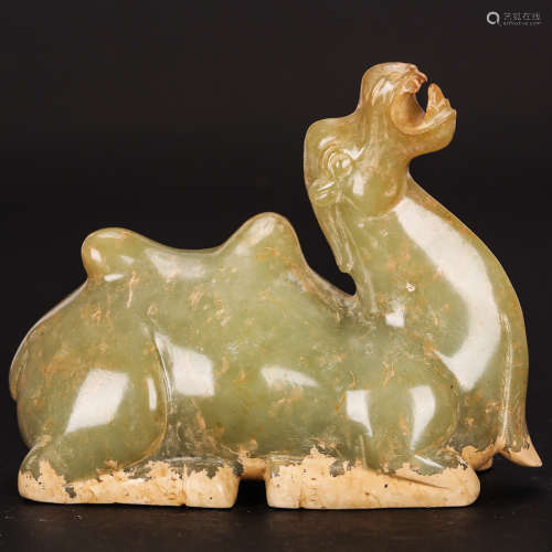 CHINESE ARCHAIC JADE CAMEL