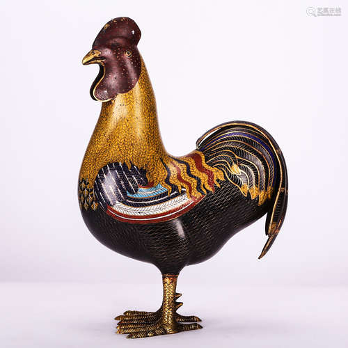 CHINESE CLOISONNE ROOSTER