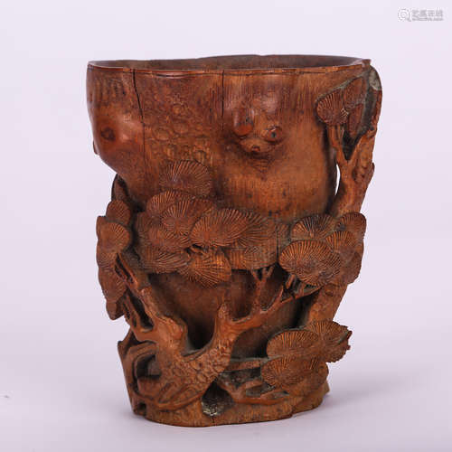 CHINESE BAMBOO BRUSH POT