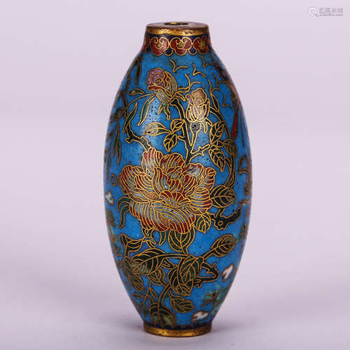 CHINESE CLOISONNE SNUFF BOTTLE