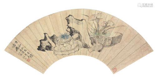 任伯年(1840-1896) 兰石图