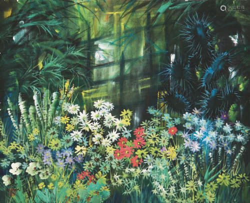 林风眠(1900-1991) 丛卉图
