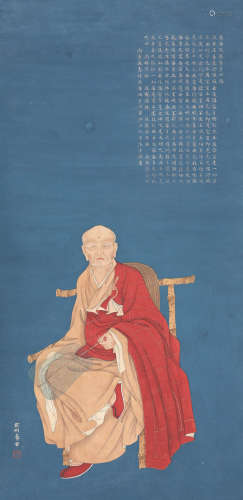 俞 明(1884-1935) 法师像