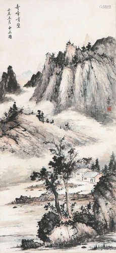宋美龄(1898-2003) 奇峰峭壁